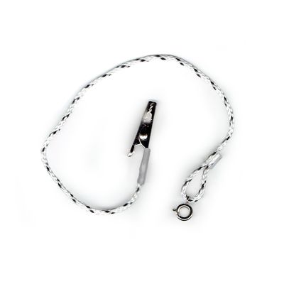 ITE Monaural OtoClip 55111 with Black & White Nylon Cord