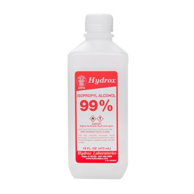 Isopropyl Alcohol 99% in 16 FL OZ bottle