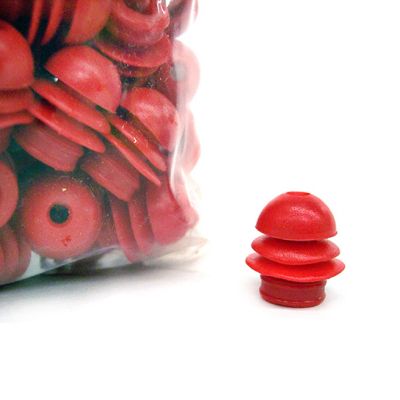 Grason & Associates MF012 Single Use Eartips, 12-16 mm, Red