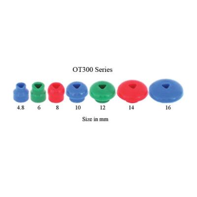 Grason and Associates OT300 series single use eartips showing sizes