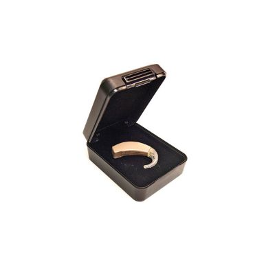 Black Plastic Hearing Aid Case