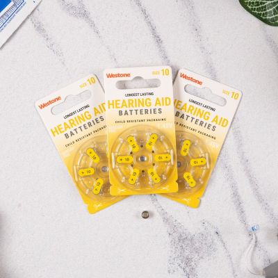 Westone Hearing Aid Batteries, Size 10, Box of 60