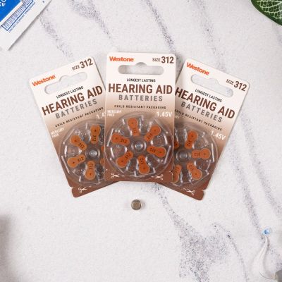 Westone Hearing Aid Batteries, Size 312, Box of 60