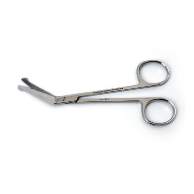 Angled blunt end scissors