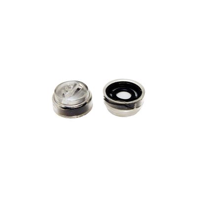 One pair of Dynamic Ear DM 25 Filters, Black with clear outer shell.