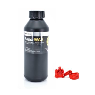 Asiga SuperWax 2.0 Casting Material, Red, 1000g Bottle