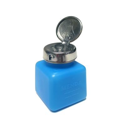 Fluid 4 oz Dispenser Bottle with Locking Lid, Blue