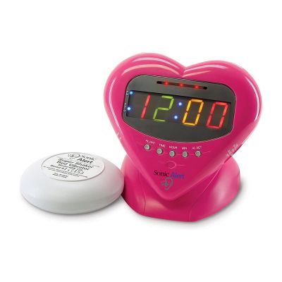 Sonic Alert Sweetheart Alarm Clock with Super Shaker