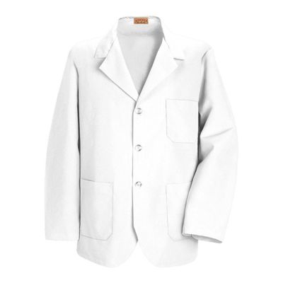 White hip length lab coat
