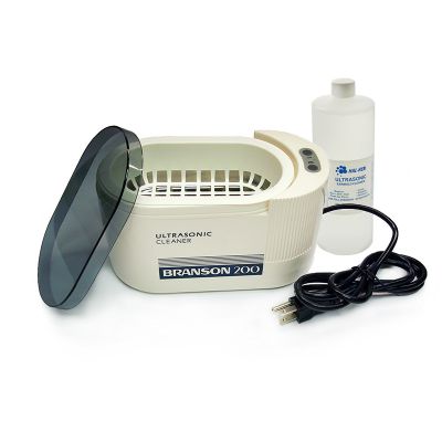 Bransonic B200 Ultrasonic Cleaner with 8oz Solution