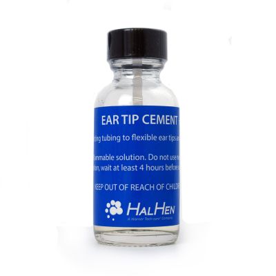 Hal-Hen Ear Tip Cement. 1 oz bottle