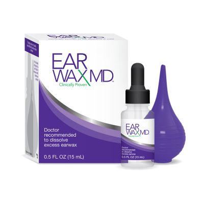 Earwax MD Kit with drops and rinsing bulb