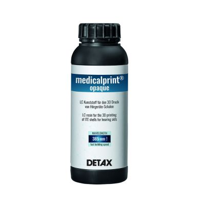 Detax 4164 Medicalprint Light Curing Resin, Blue Opaque, 1000 g Bottle