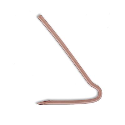 brown medium bent tubing for hearing aid
