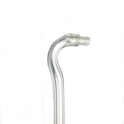 Thick tube with adapter. Clear, male adaptor, 2.0 mm x 4.0 mm