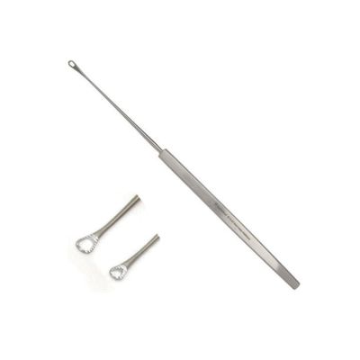 Shapleigh curette showing small and large sizes
