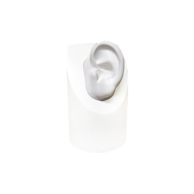 Egger 27902 White Silicone Display Ear Only, Left Ear