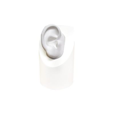 Egger 27903 White Silicone Display Ear Only, Right Ear