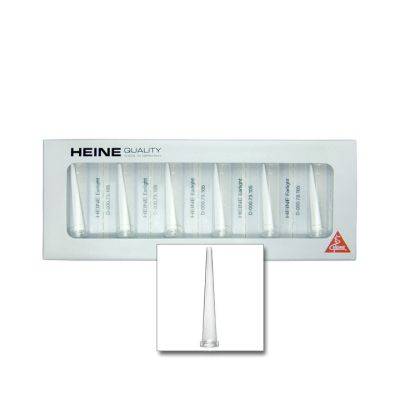 Heine mini-c pocket clip light replacement earlight tips in a pack of 6.