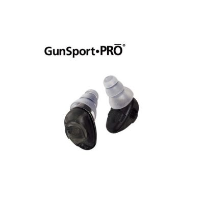 gunsport pro earplugs for hunting, shooting, electric