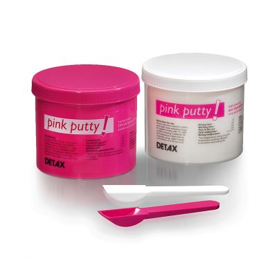 Detax Pink Putty Impression Material, 500 ml