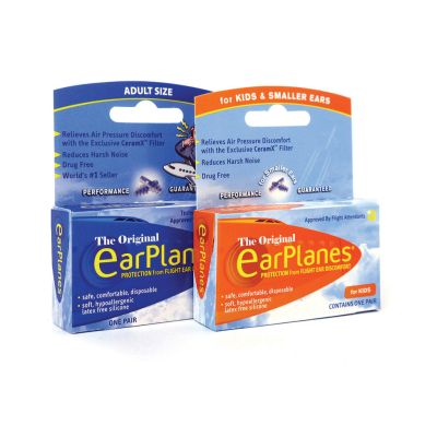 EarPlanes showing adult and kids sizes in box