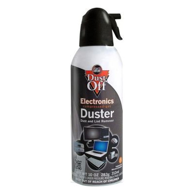 Dust Off Electronics compressed-gas duster in a 10 oz aerosol can