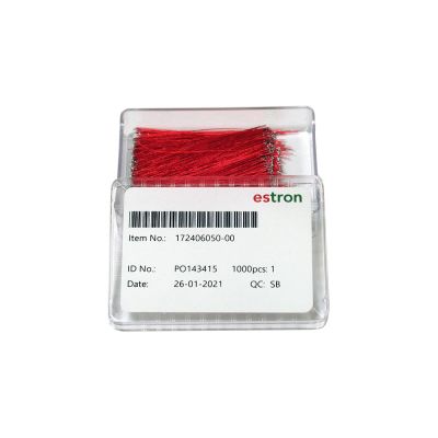 Estron 172406050-00 ESW Litz Wire, 40 mm, Red, Box of 1000