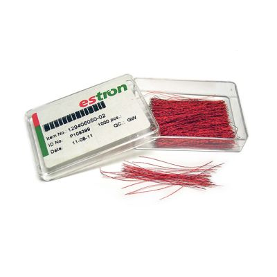 Estron 129406050-02  CPT Litz Wire, Red, 40 mm, Box of 1000