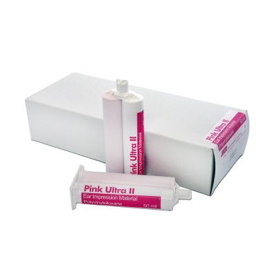 Detax Pink Ultra Impression Material, Box of 8 Cartridges