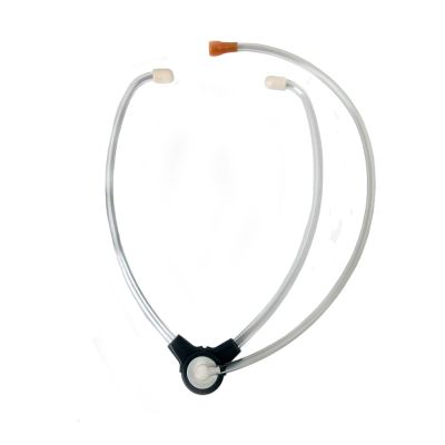 Lightweight clear plastic stethoscope