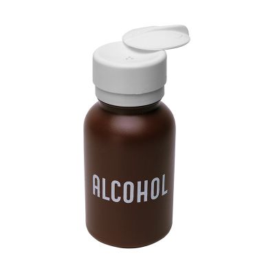 Alcohol Dispenser, 8 oz Brown Plastic