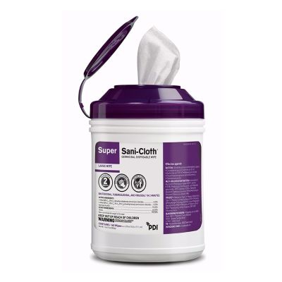 Super Sani-Cloth Germicidal Wipes, Canister of 160