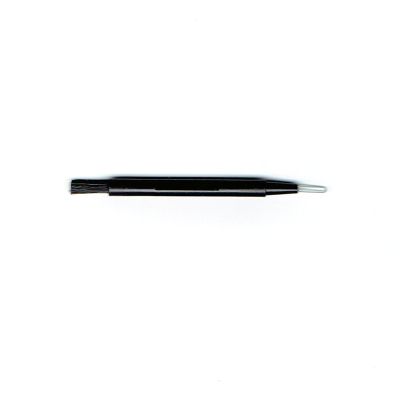 Rounded Wax Removal Tool with Brush and Loop, Black