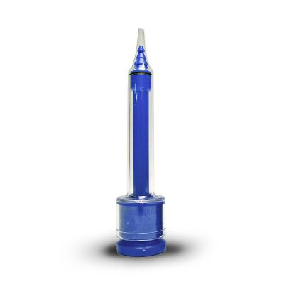 Egger 25503 Clear CIC Syringe with Blue Plunger, 3 mm, 36g