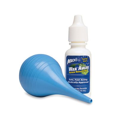 Mack's Wax Away Earwax Removal Aid with soft rubber bulb