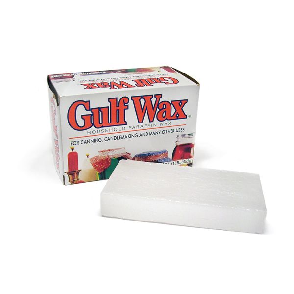 vintage Gulf Wax paraffin wax box, great for home decor & display, 2 Boxes